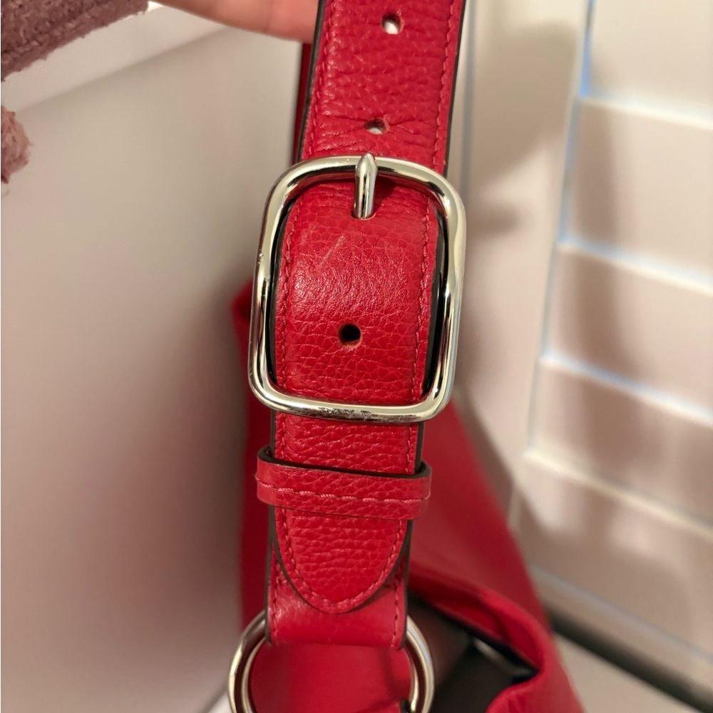 Coach Vibrant Red Hobo Bag - Picture 6 of 10